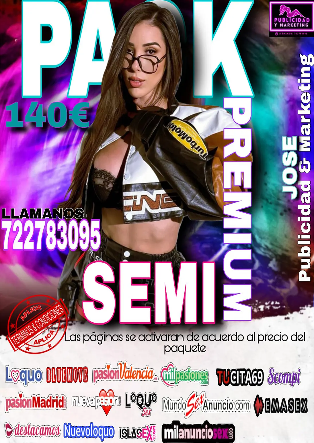 Deseo el Pack <br><span style="color:#a140fc; ">SEMI PREMIUM</span>